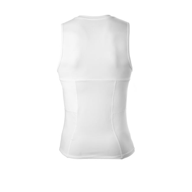 Custom Adult White Sleeveless Rib Shirt (Compression Shirt Only