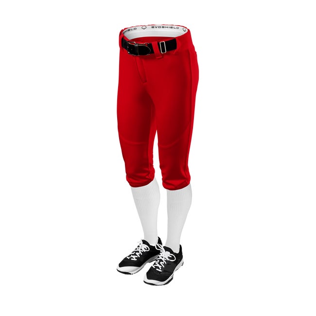 EvoShield Girls' FX Low Rise Softball Pants, Medium, Scarlet