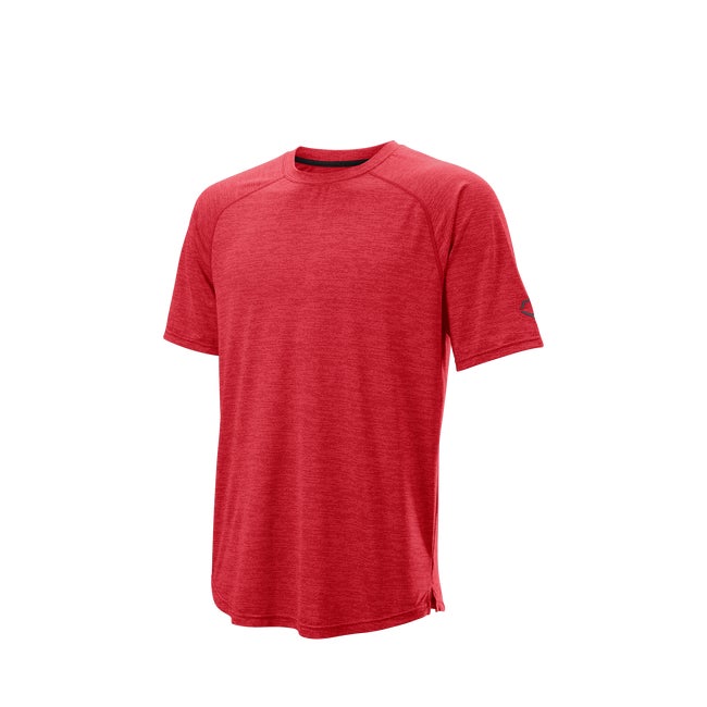 EvoShield Men's Pro Team Training T-Shirt 2.0 | Red | Size: Large | Polyester