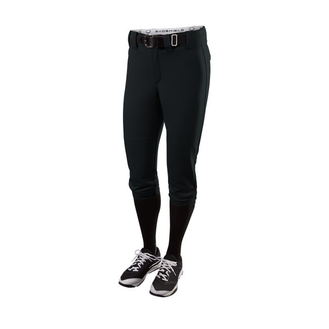 EvoShield Girls' Standout High Rise Softball Pants, Medium, Black