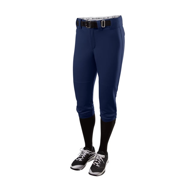 EvoShield Girls' Standout High Rise Softball Pants, Medium, Navy