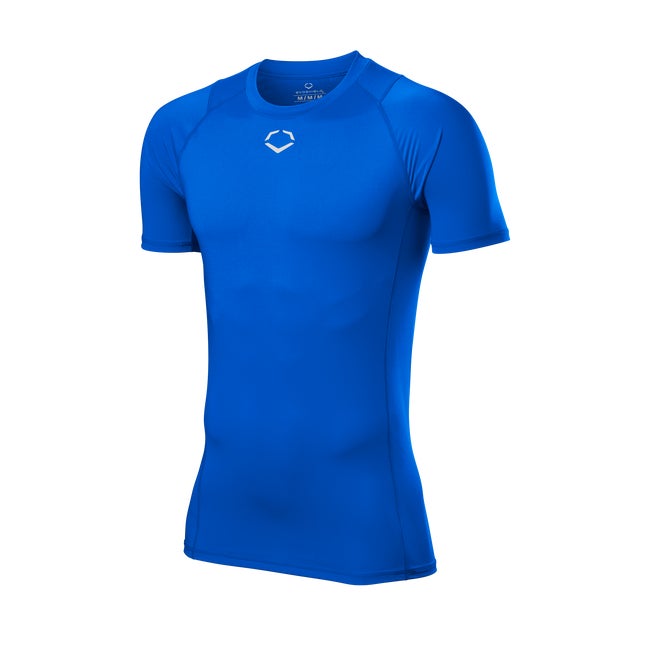 EvoShield Adult Short Sleeve Tee – Scarlet, Medium, Relaxed Fit Cotton Blend