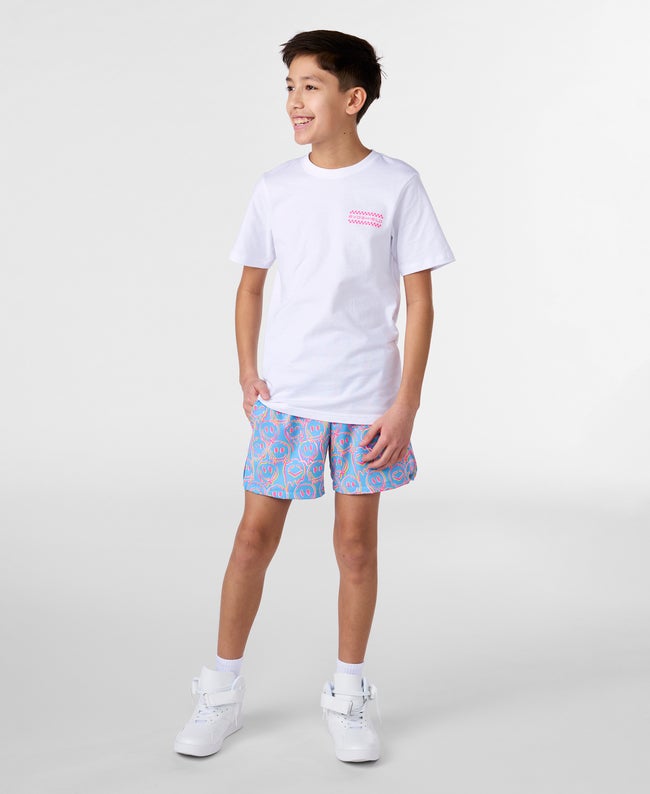 Youth Happy Melt Victory Blue Woven Shorts | EvoShield