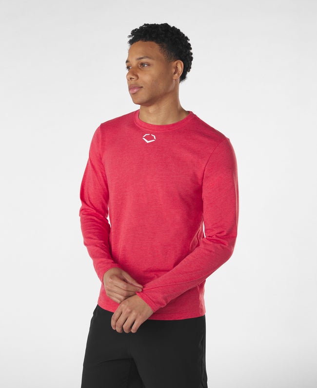 Adult Heather Long Sleeve Tee | EvoShield