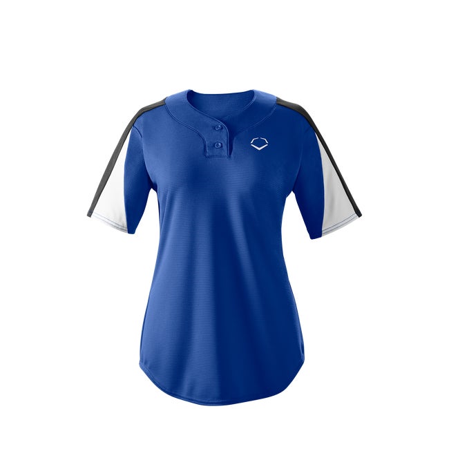 EvoShield Women's E601 2-Button Placket Pullover Jersey | Blue | Size: XS