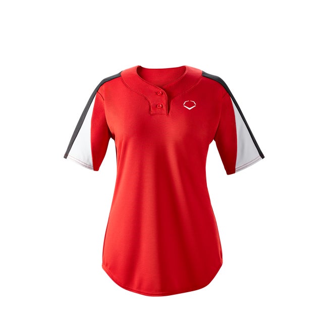 EvoShield Women's E601 2-Button Placket Pullover Jersey | Red | Size: Small