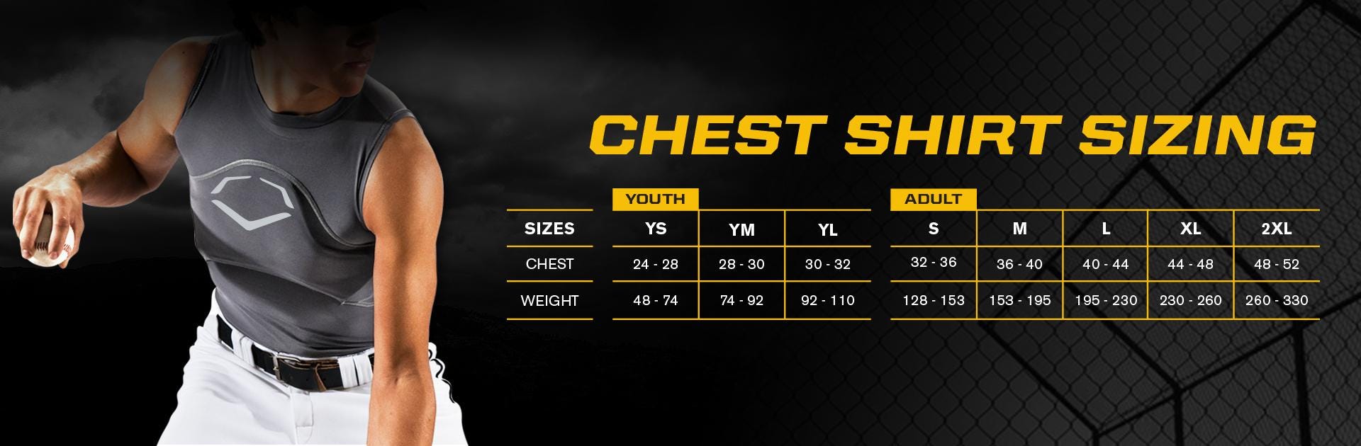 Evoshield youth best sale chest guard shirt